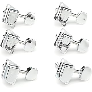 Fender Mécaniques 70’s »F » Type chrome – Tête de Machine pour Guitares - Les Beatles, Paul McCartney, John Lennon, RIngo Starr, George Harrison