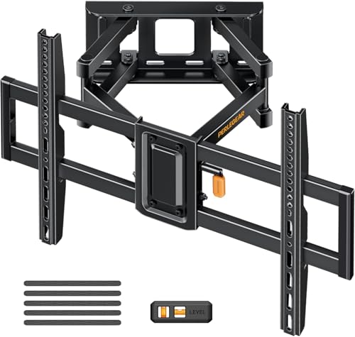 Perlegear Soporte de TV Pared Articulado Inclinable y Giratorio, Soporte TV Pared para Pantallas de 37-82 Pulgadas, hasta 60 kg, MAX VESA 600x400mm