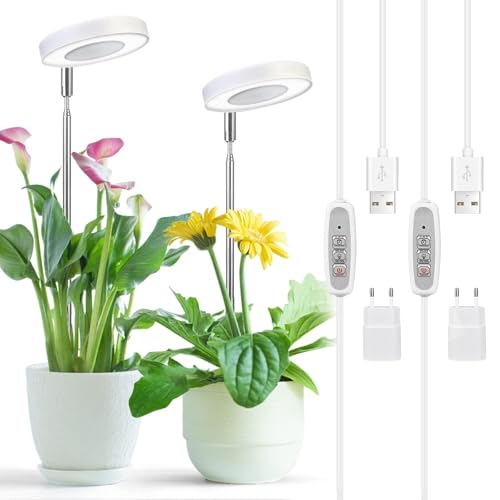 Cieex 2 Stück Pflanzenlampe Led Vollspektrum für...