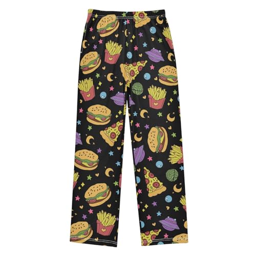 visesunny Boys' Pants Funny Pattern Autumn Jogger Pants Elastic Waist Sweatpants Long Bottoms Trousers with Pockets S-XL