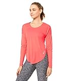 Regular fit Nike Damen W NK City Sleek TOP LS Long Sleeved T-Shirt, Ember Glow/Reflective silv, M