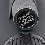 Spektive, Monoculare Teleskope, Monoculare Vogelbeobachtungsbrillen12-3612-36X 60mm Einzylinder Vogelbeobachtungsspiegel für eine Vielzahl von Outdoor-Aktivitäten wie Bergsteigen, Camping, Reisen，