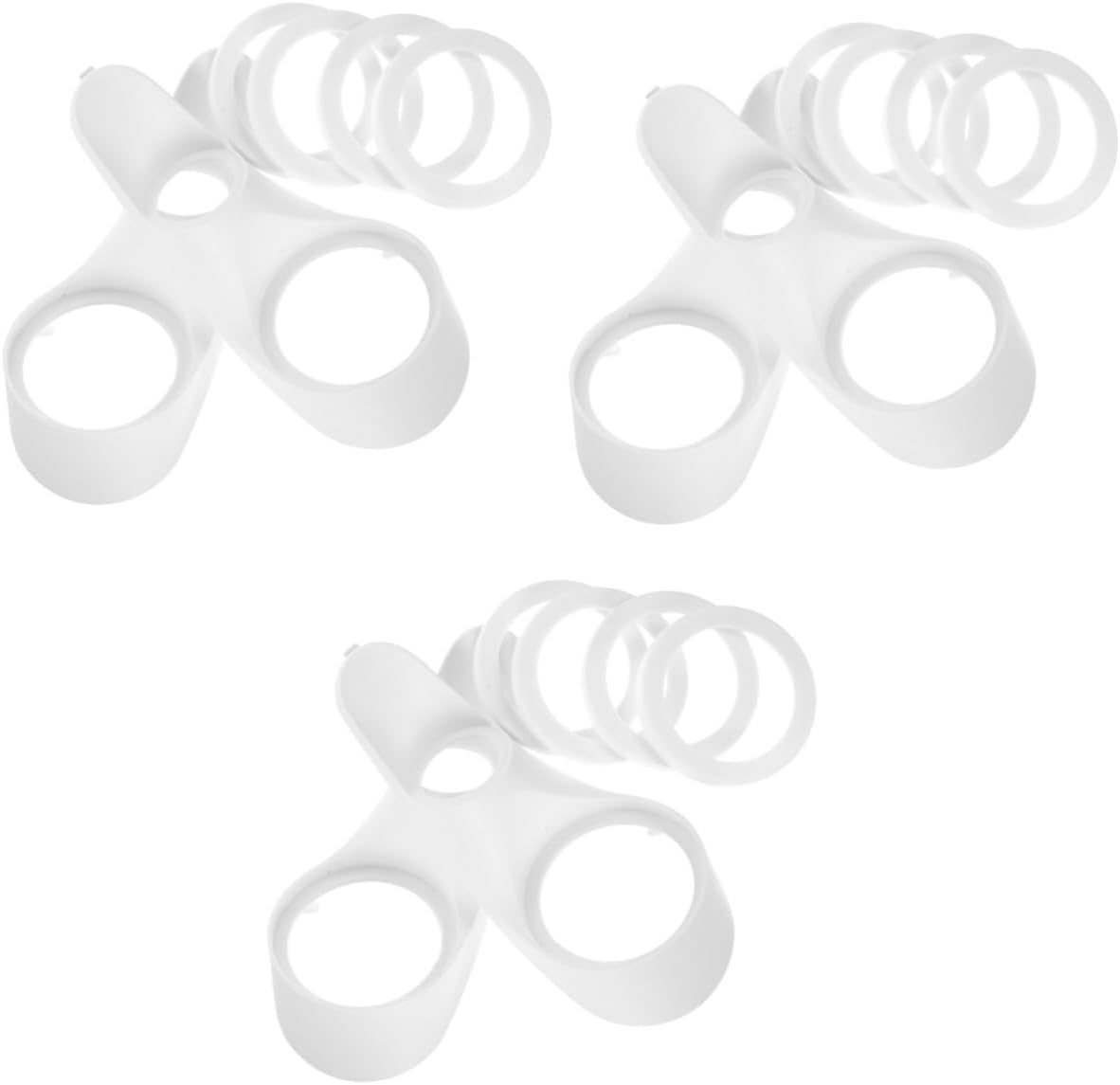 Zerodeko 3pairs Auto Audio Speaker Column Bracket Gasket Lightweight Plastic Washer for Vehicle Speaker Mounting Spacer Easy Installation Car Interior Accessory for Enhanced Sound Quality