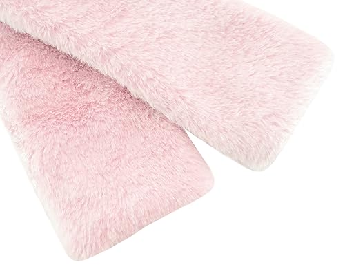 Image of Lilax Girls Cozy Faux Fur Long Sleeve Crew Neck Dress Coat