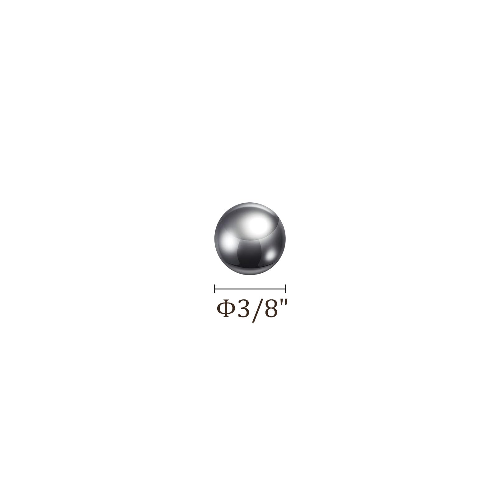 2pcs Billes de Précision - [3/8 Inch] Acier Tungstène pour Utilisation dans les Roulements et les Vannes, Solide