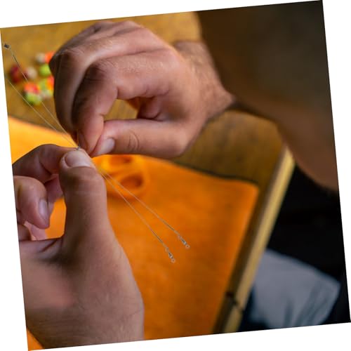 BESPORTBLE 40 piezas leaders de pesca de acero con giratorios y snaps miniatura 5