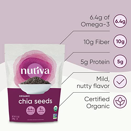 Nutiva CHIA01 Organic Premium Raw Black Chia Seeds thumb #3