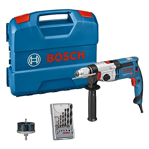 Bosch Professional Trapano Conpercussione Gsb 24-2 (Motore da 1100 W, Incl. Set Accessori, in L-Case)