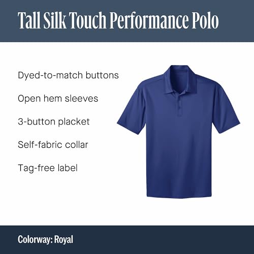 Port Authority Tall Silk Touch Performance Polo. TLK540 miniatura 6