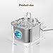 Cat Water Fountain Stainless Steel: Pet Fountains for Cats/Dog Indoor Automatic Waterer Bowls for Drinking Small Animal Water Dispenser Metal Pets Watering Faucet Bottle Auto Kitty Watering Supplies