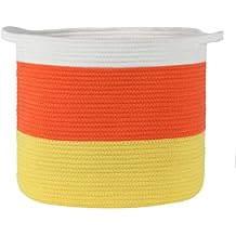 Midlee Candy Corn Halloween Rope Basket X-Large