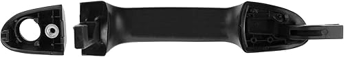 Miniatura 621 de TRQ Manija de la puerta exterior trasera izquierda del lado del conductor negra compatible con Honda Civic 2001-2005