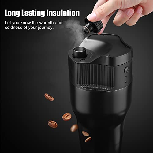Portable Coffee Maker, 500Ml Automatic Travel Coffee Machine Adjustable Concentration Heat Retaining, Usb Rechargeable Camping Coffee Makers For Hiking Driving Home And Office Gifts For Coffee Lovers #TOP3
