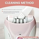 Epilator for Women – Pink Rechargeable Hair Removal Device with LED Light & 2-Speed Settings – Removes Hair as Short as 2mm – Portable for Face, Arms, Legs & Bikini Line - Image 6