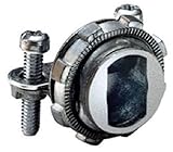 Bridgeport 566-DC2 1/2" KO Connector with Strap, Two Screws and Rectangular Throat (100)