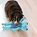 Kong Floppy Knots Hundespielzeug, langlebig, ohne Füllung, quietschendes Kordel-und-Plüsch-Spielzeug, zum Zahnen, Spielen (Nilpferd, Größe XL)