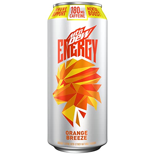 Mountain Dew Energy Orange Breeze, 16 Fl Oz Can #TOP17