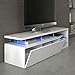 Habitdesign Modulo de TV Moderno, Mueble Salon, Modelo Blue-Tech, Color Blanco Brillo...