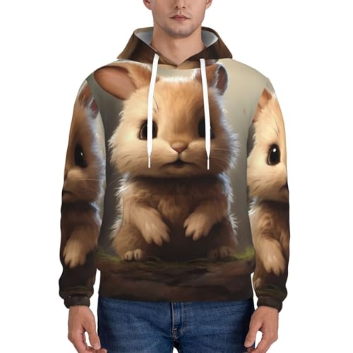 Sweat à capuche lapin homme idéal pour vos trajets décontractés en week-end