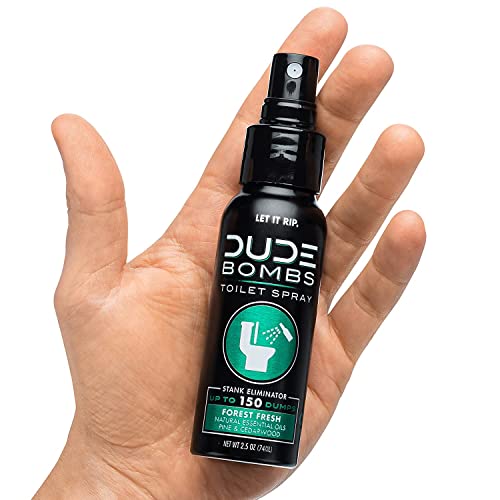 DUDE Wipes - Flushable Wipes with DUDE Bombs Toilet Spray - 18 Pack, 864 Wipes + 1 Spray Bottle - Mint Chill Extra-Large Adult Wet Wipes with Eucalyptus & Tea Tree Oil - Forest Fresh Stank Eliminator - Thumbnail 7