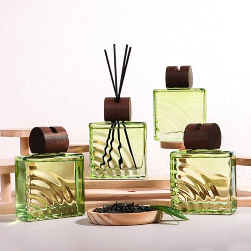 6.76 oz Darjeeling Tea Scent Diffusers with 8 Fiber Sticks,200ml Reed Diffuser for Bathroom Room Air Freshener, Last up for 40 Days — view 4