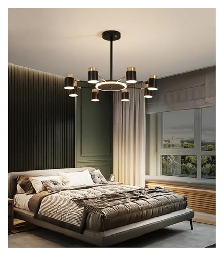 Lustre de salon suspendu moderne à intensité variable pour chambre et repas