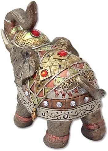 Feng Shui 5" Elephant Figurine Wealth Lucky Figurine Gift & Home Decor image 3