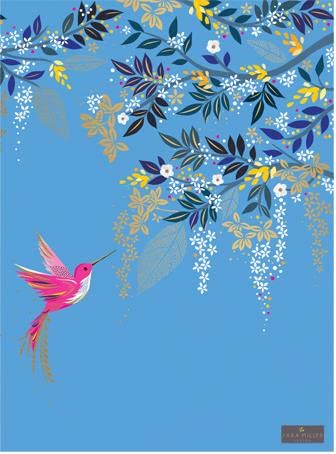 Sara Miller Hummingbird Tea Towel