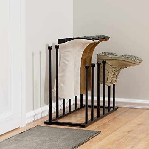 Pickpiff Free Standing Shoe Racks - Black Metal Boot Rack, Shoe Organizer For Dorm Room, Closet, Entryway, Bedroom, Patio Outdoor, Hallway, Black Shoe Rack Organizer, Shoe Storage Fit For 6 Pairs #TOP6