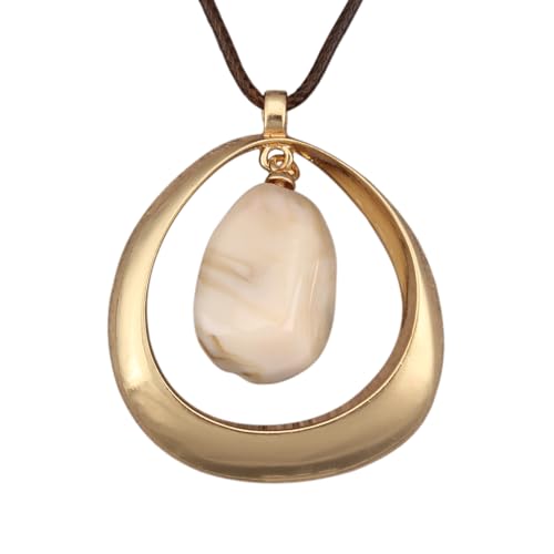 JAOYU Statement Boho Necklace Bohemian Chunky Vintage Pendant Necklaces