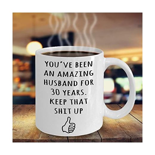 LECE 30 års jubileumspresent till make, 30-årsjubileum present för honom, gifta 30 år, 30-årsjubileum mugg, rolig äktenskapsgåva