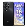 DOOGEE Note 56X SIM-Free & Unlocked Mobile Phones 2026 - Android 16, 6150mAh Battery Phone, 6.56" 90Hz Display Smartphone, 24GB+64GB/2TB, 3.5mm Headphone Jack, 4G Dual Sim/Face Unlock/GPS/5G WiFi