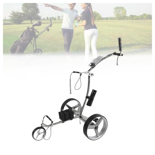 3-Wheel Electric Golf Trolley with Remote Control, Rechargeable Battery, Speed Adjustment & Quick Fold for Adult Golf Players