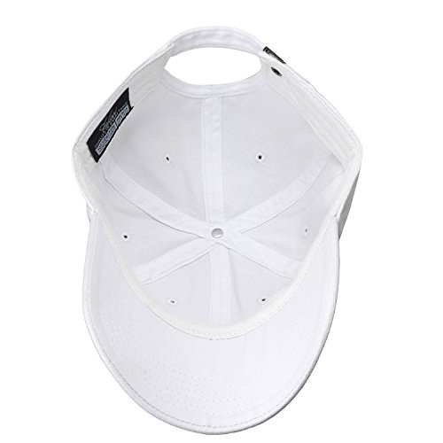 Falari Classic Baseball Cap Dad Hat 100% Cotton Soft Adjustable Size White #TOP5