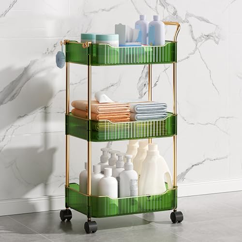 Lghlzgvf Eleganter 3-Tier Badrollwagen