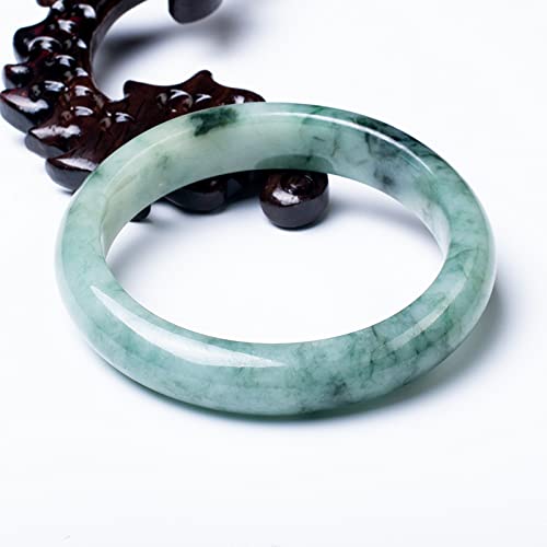 Bracelet de jade véritable à fleurs flottantes émeraude luxe - 3