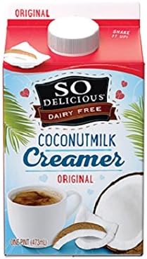 So Delicious Dairy Free Coconut Milk Coffee Creamer, Original, 16 Fluid Ounce (Pack of 12)