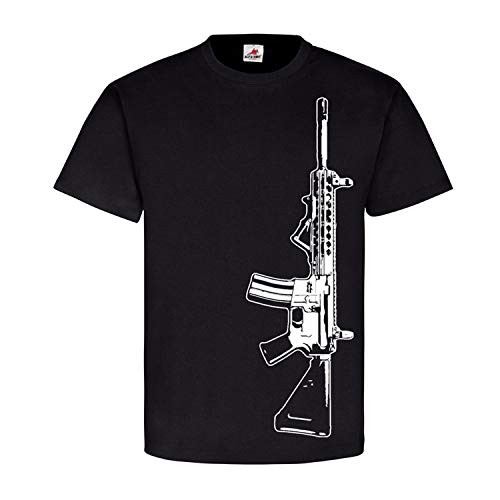 T-shirt AR15 ISAF vêtement noir amples pour sorties décontractées
