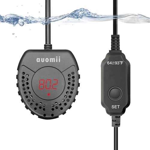 auomii Aquarium Heater, 100W Submersible Fish Tank Heater with Adjustable