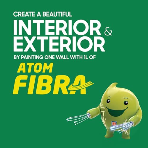Image of Nippon Paint Atom Fibra 2 in 1 Interior & Exterior Emulsion 20 L Greens (Yellow)