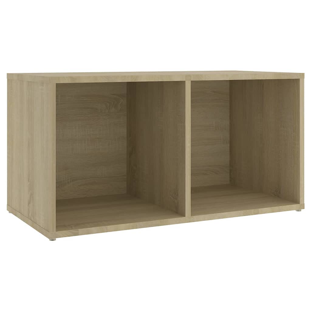 Szafka pod TV, zestaw 4 sztuk, dąb Sonoma, materiał drewnopochodny, 72 x 35 x 36,5 cm, wszechstronne meble do salonu do przechowywania mediów i przechowywania, poziomo/pionowa
