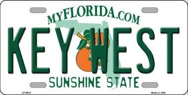 Smart Blonde LP-6010 Key West Florida Novelty Metal License Plate