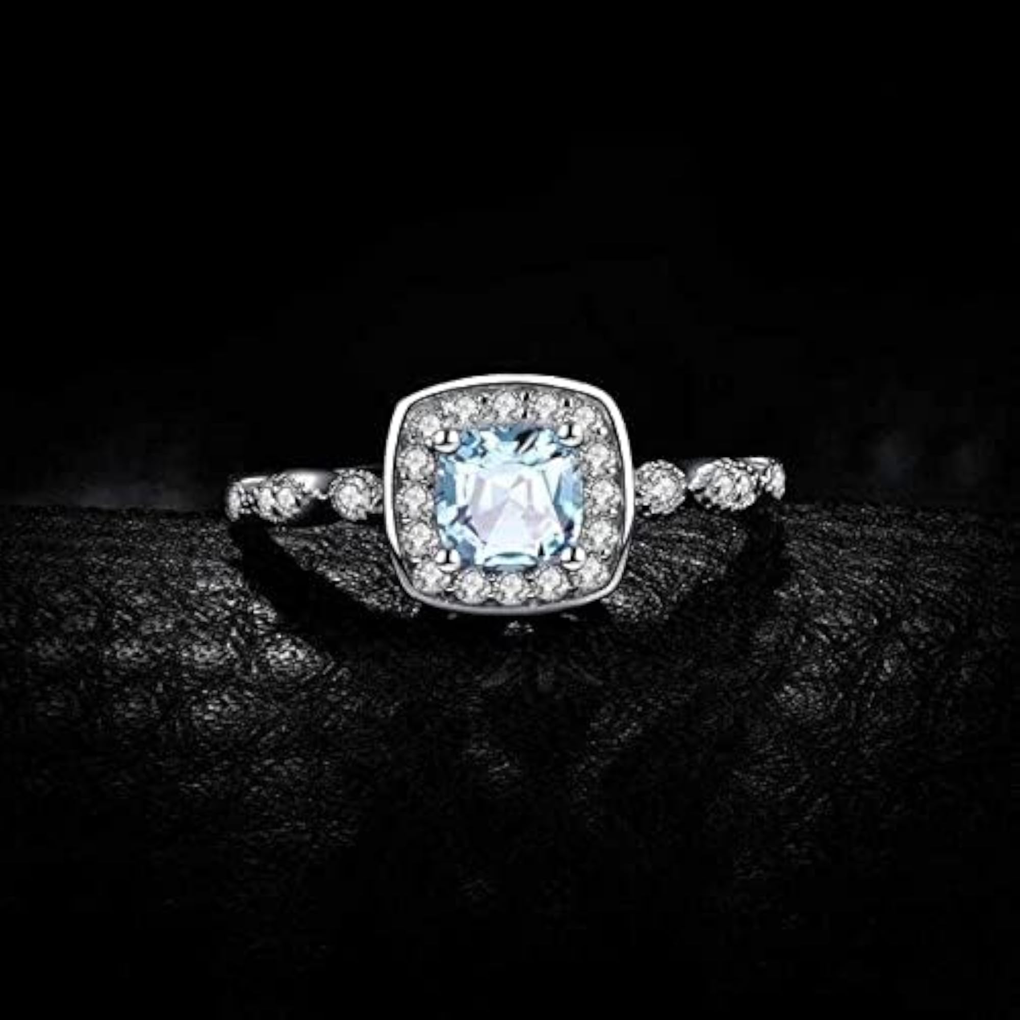 Bling Queen Sky Topaz Cut Silver Plated Jewelry Set