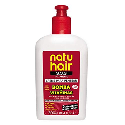 Creme Para Pentear Bomba de Vitaminas 300Ml, Branca, Médio