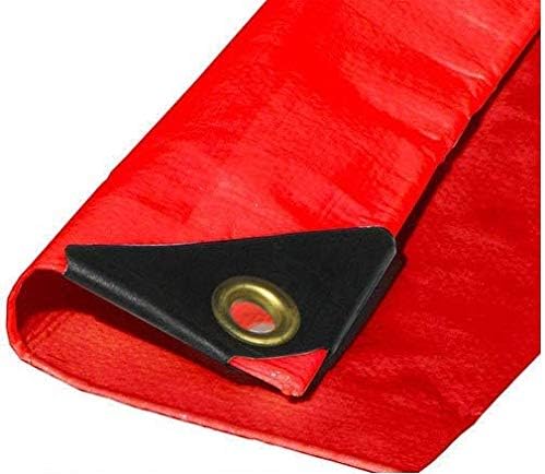 14' x 16' Heavy Duty Premium Red Poly Tarp 12 Mil Thickness