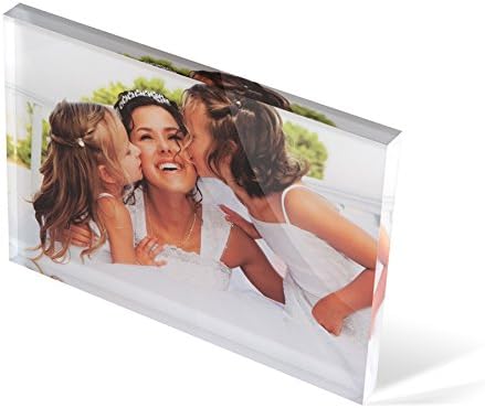 Personalised Acrylic Photo Block - A6 (4" x 6"). Your Image Printed onto Solid Acrylic Giving a 3D Image. The perfect Create -your-own-Gift