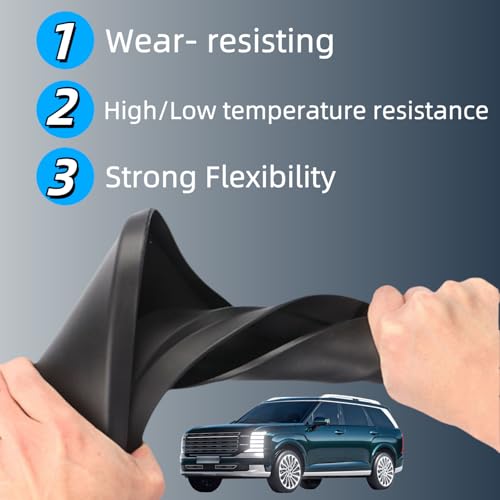 Image of No Drill Mud Flaps Compatible with Hyundai Palisade 2026(Only for Calligraphy), OEM Style Textured Black Custom Fit All Weather Exterior Accessories(4PCS)