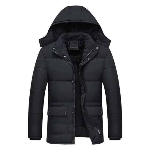 Manteau long d'hiver homme grande taille doudoune militaire