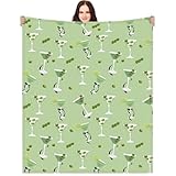 Hahafelt a Tini Bit Older Birthday Blanket, 60 x 50 Inches Flannel Blanket Decorations for Party Favors Women(Green,Olives)