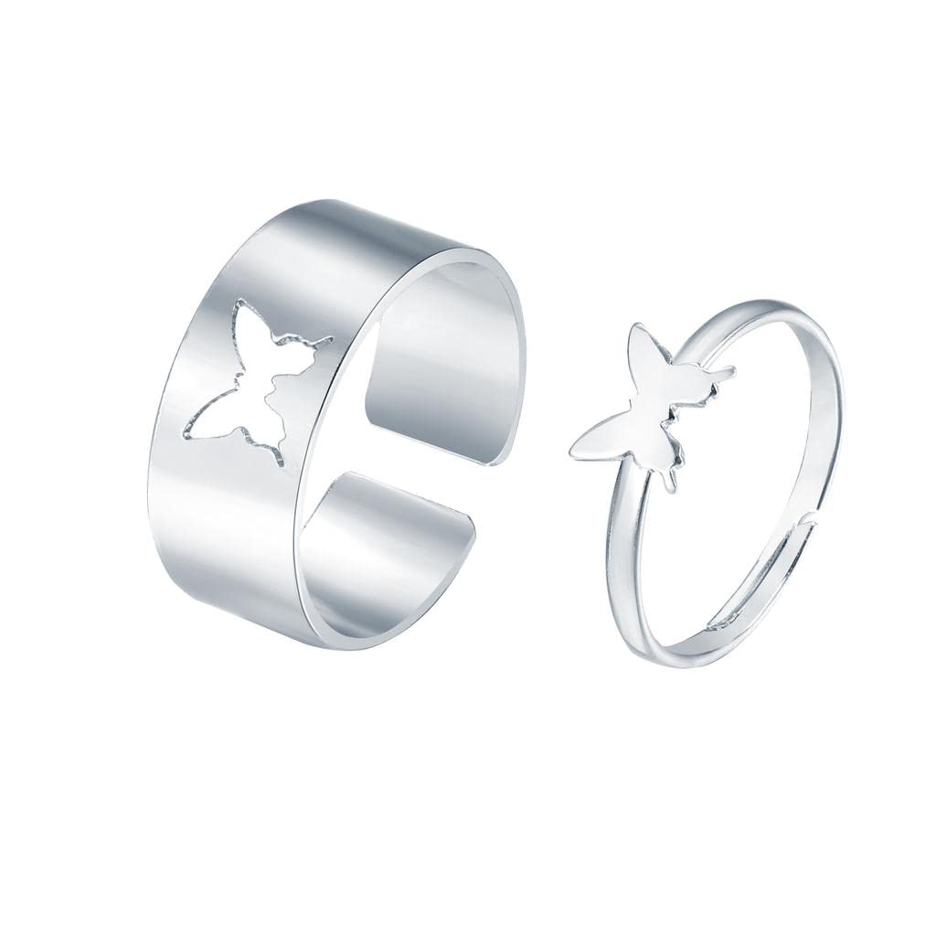 See full amazon price history chart for elegant attire club Butterfly Ring Set Couple Love | Adjustable & Matching Butterfly Rings for Girls Boys (Silver) elegant attire club Butterfly Ring Set Couple Love | Adjustable & Matching Butterfly Rings for Girls Boys (Silver) (B09MN358MY) Amazon Price History, Amazon Price Tracker